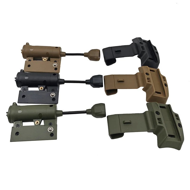 Bluejw Tactical Helmet Light 4 Modes ARC Rail LED Mini MPLS CHARGE - Handheld Flashlight, Head Strap & MOLLE Vest Laser Lamp - Image 3